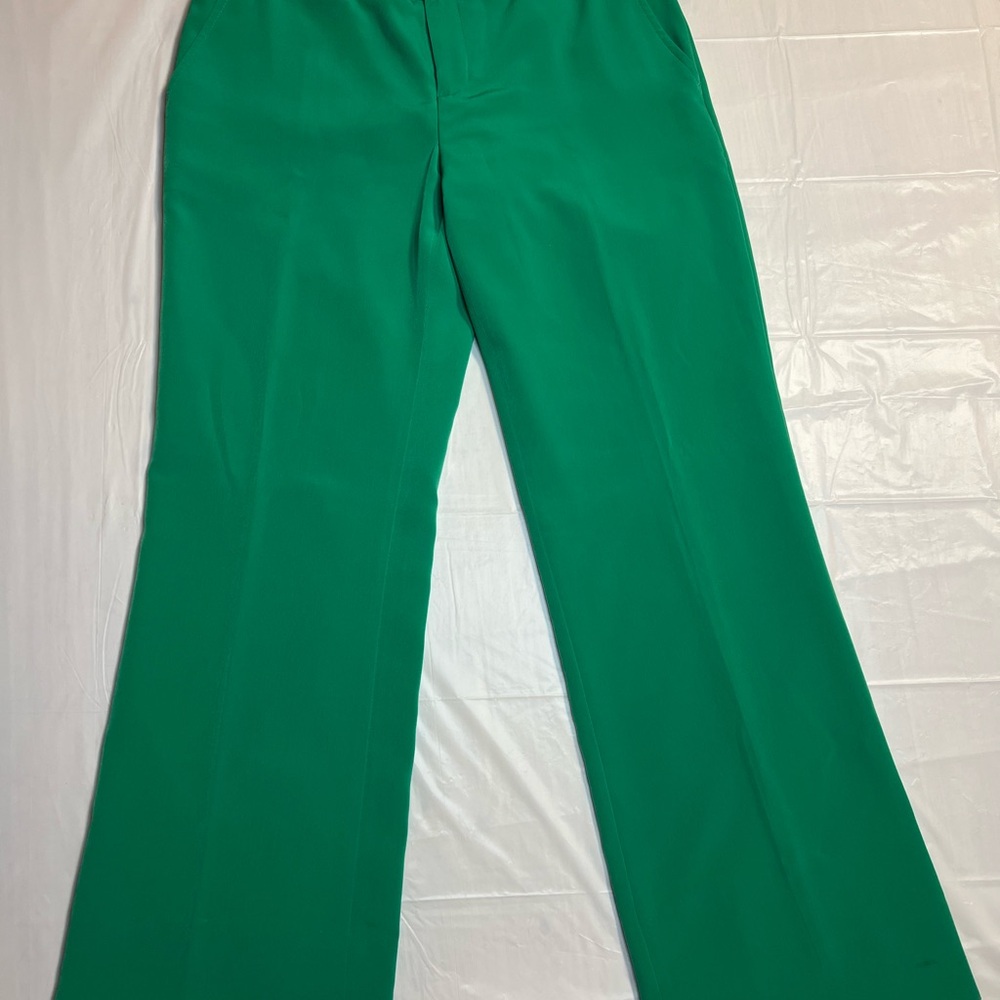 Banana Republic Vibrant Green Wide Leg Pants